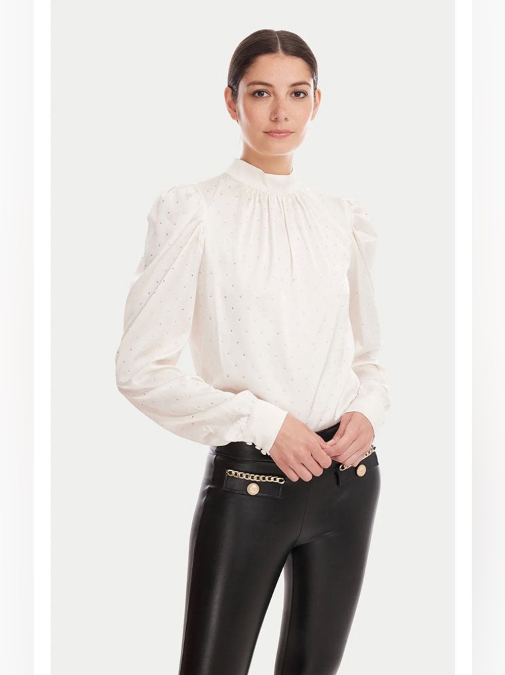 Generation Love Rosalia Crystal Mock Neck